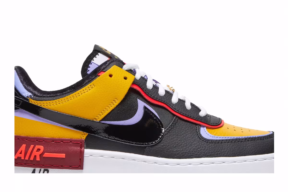 Nike Women's Air Force 1 Shadow Dark Sulfur, view 3