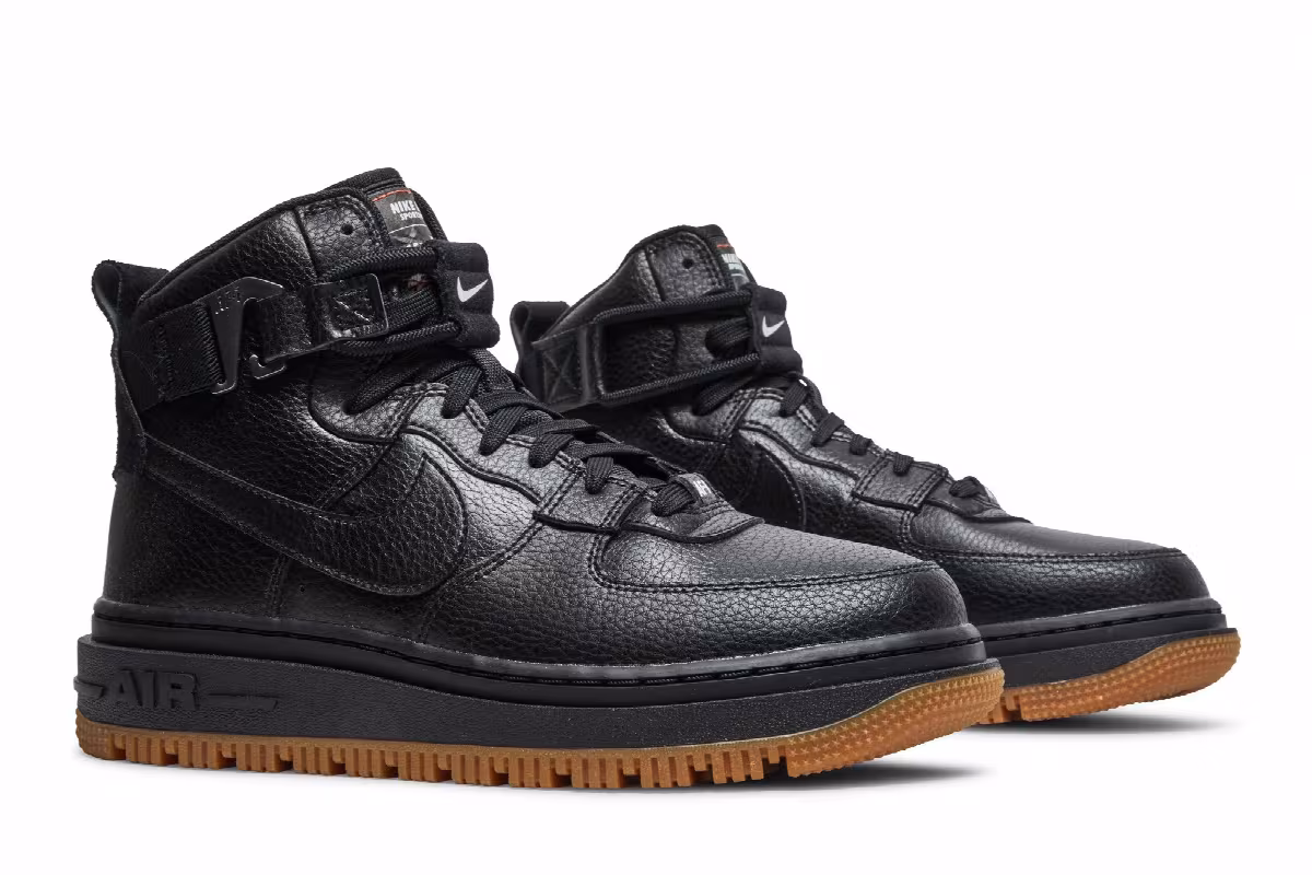 Nike Women's Air Force 1 High Utility 2.0 Black Gum Medium Brown, view 9