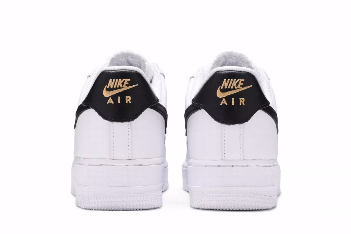 Nike Women's Air Force 1 White Black, view 7