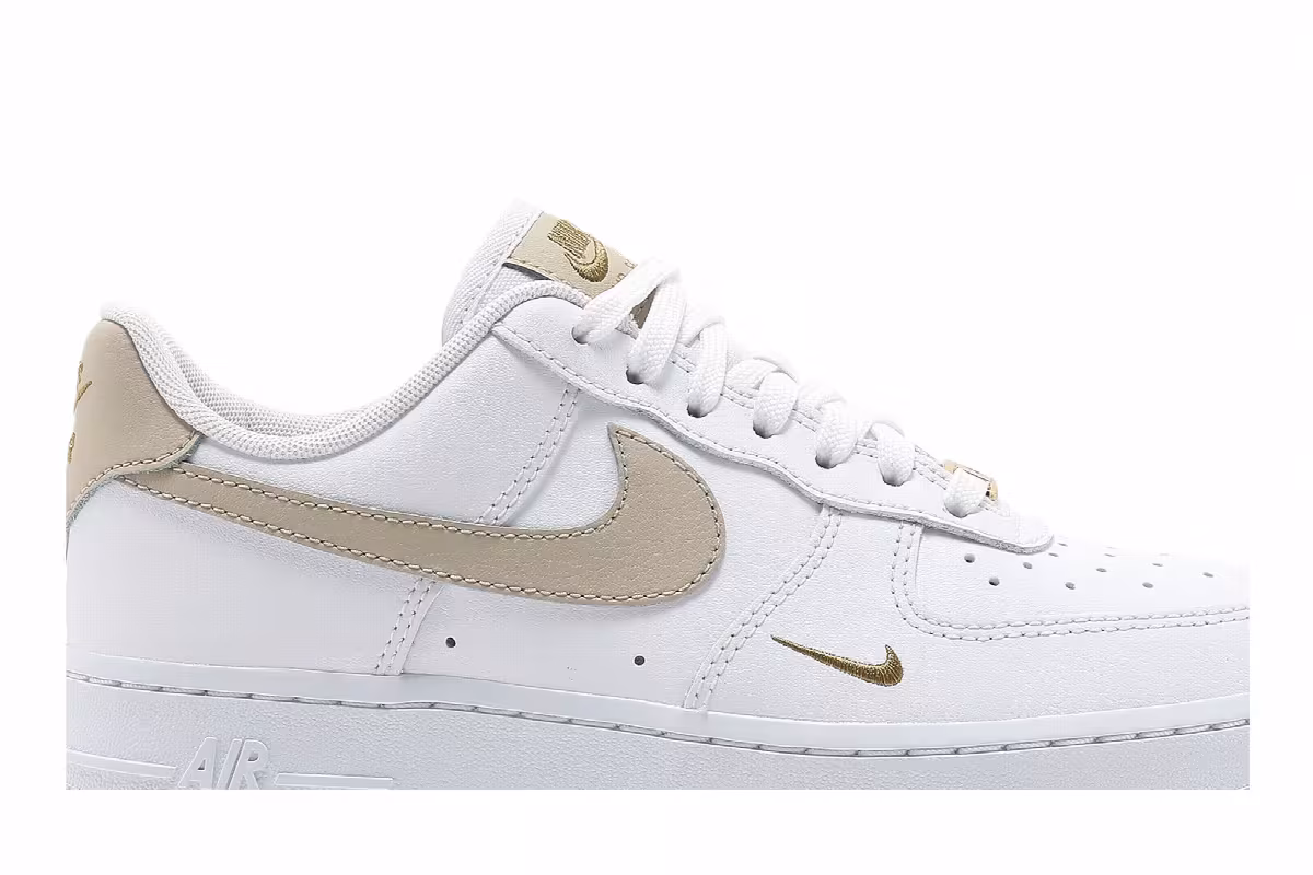 Nike Women's Air Force 1 White Rattan, view 3