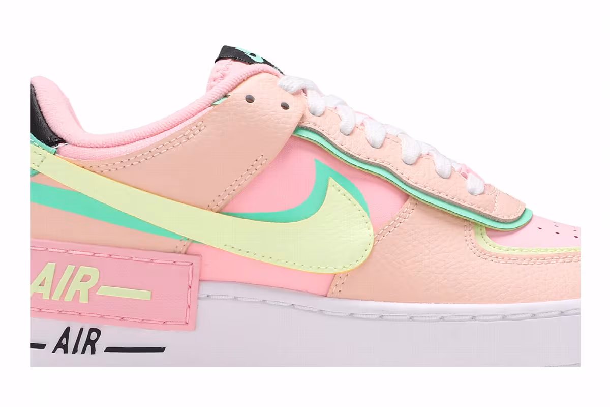 Nike Women's Air Force 1 Shadow Arctic Punch Barely Volt, view 3