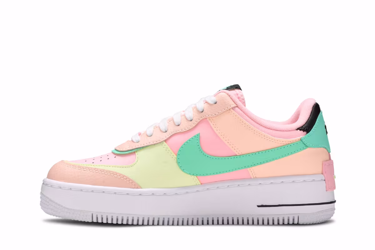 Nike Women's Air Force 1 Shadow Arctic Punch Barely Volt, view 4