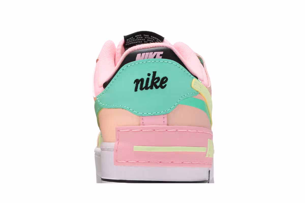 Nike Women's Air Force 1 Shadow Arctic Punch Barely Volt, view 8