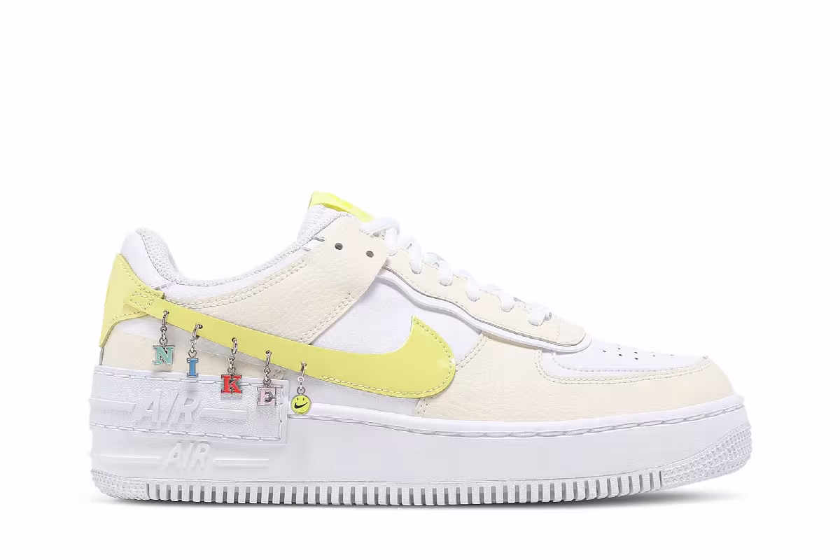 Nike Women's Air Force 1 Shadow SE Pale Ivory Light Zitron, view 2
