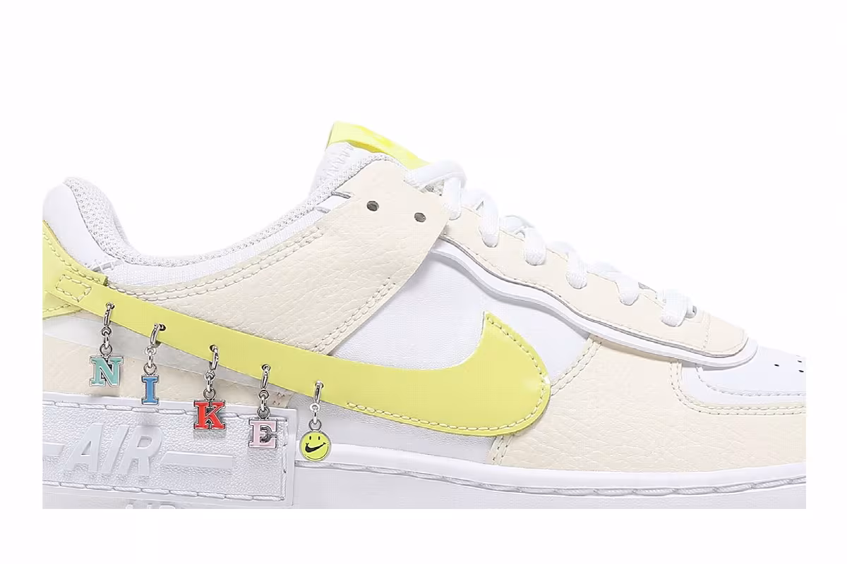 Nike Women's Air Force 1 Shadow SE Pale Ivory Light Zitron, view 3
