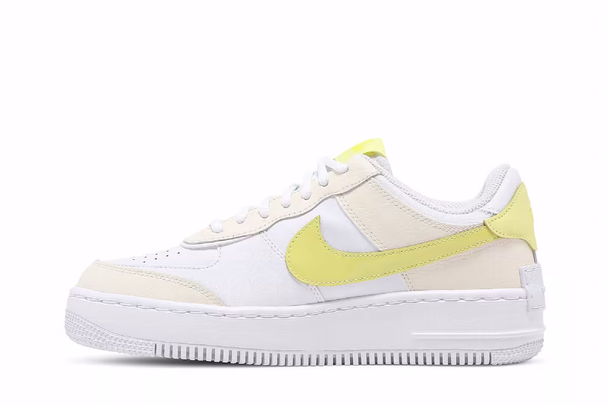 Nike Women's Air Force 1 Shadow SE Pale Ivory Light Zitron, view 4