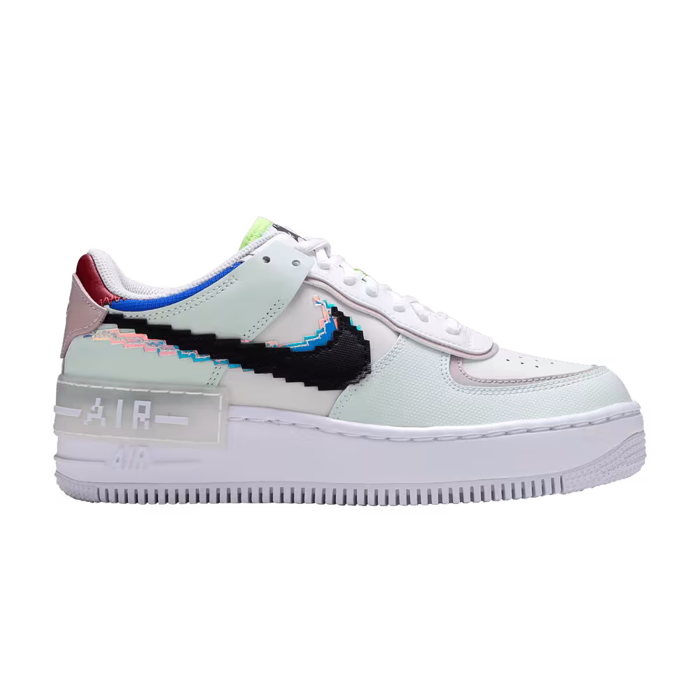 Nike Women's Air Force 1 Shadow SE Pixel Swoosh - Barely Green