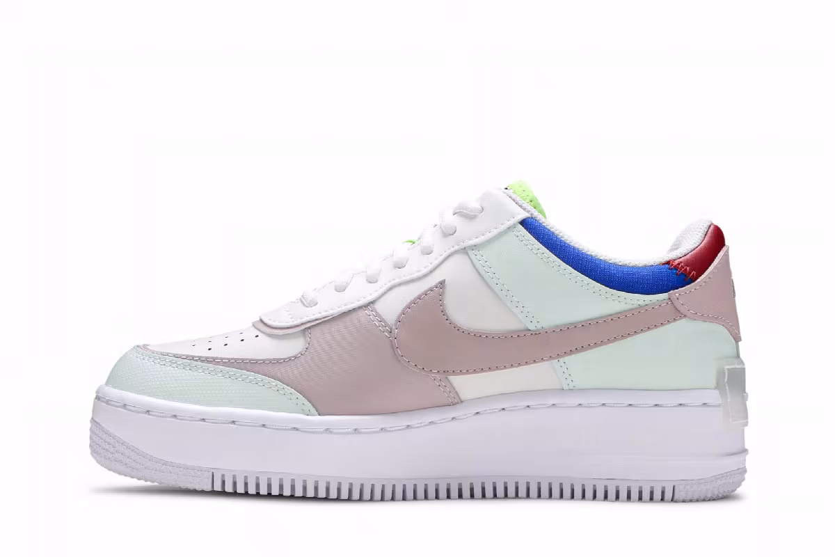 Nike Women's Air Force 1 Shadow SE Pixel Swoosh - Barely Green, view 4