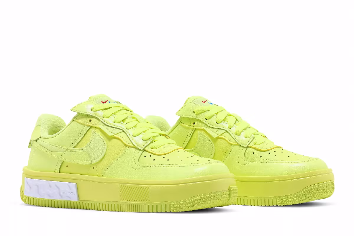Nike Women's Air Force 1 Fontanka Yellow Strike, view 9