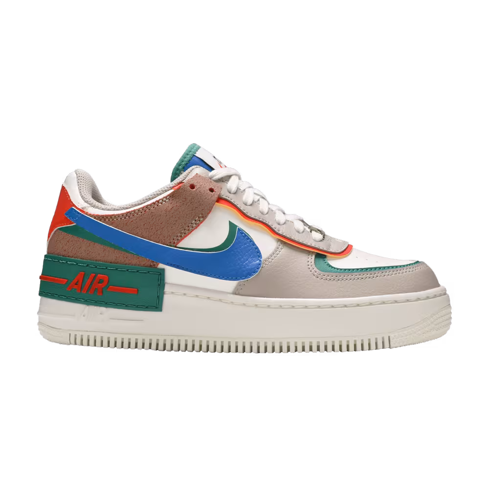 Nike Women's Air Force 1 Shadow Sail Signal Blue Green