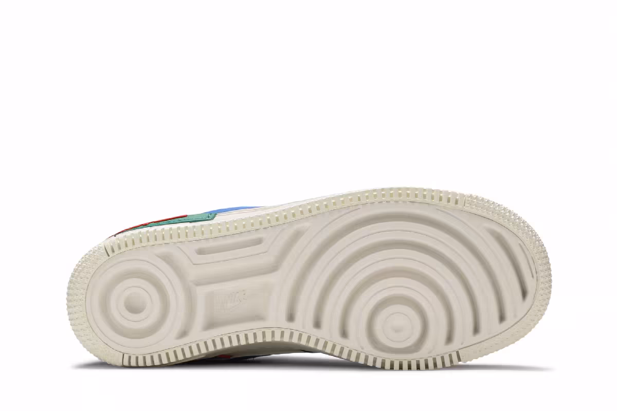 Nike Women's Air Force 1 Shadow Sail Signal Blue Green, view 5