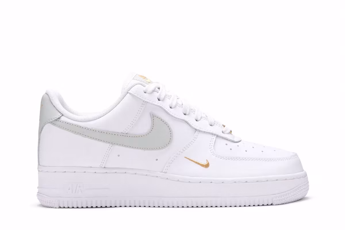 Nike Women's Air Force 1 White Light Silver, view 2