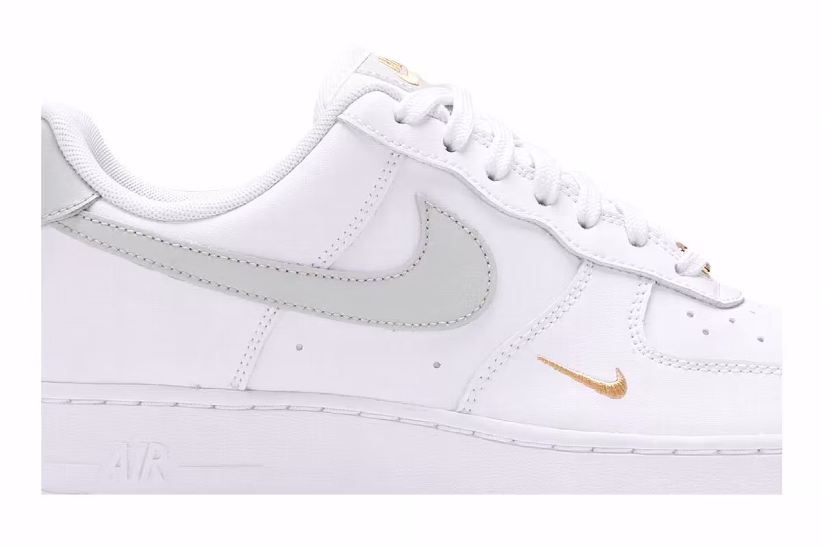 Nike Women's Air Force 1 White Light Silver, view 3
