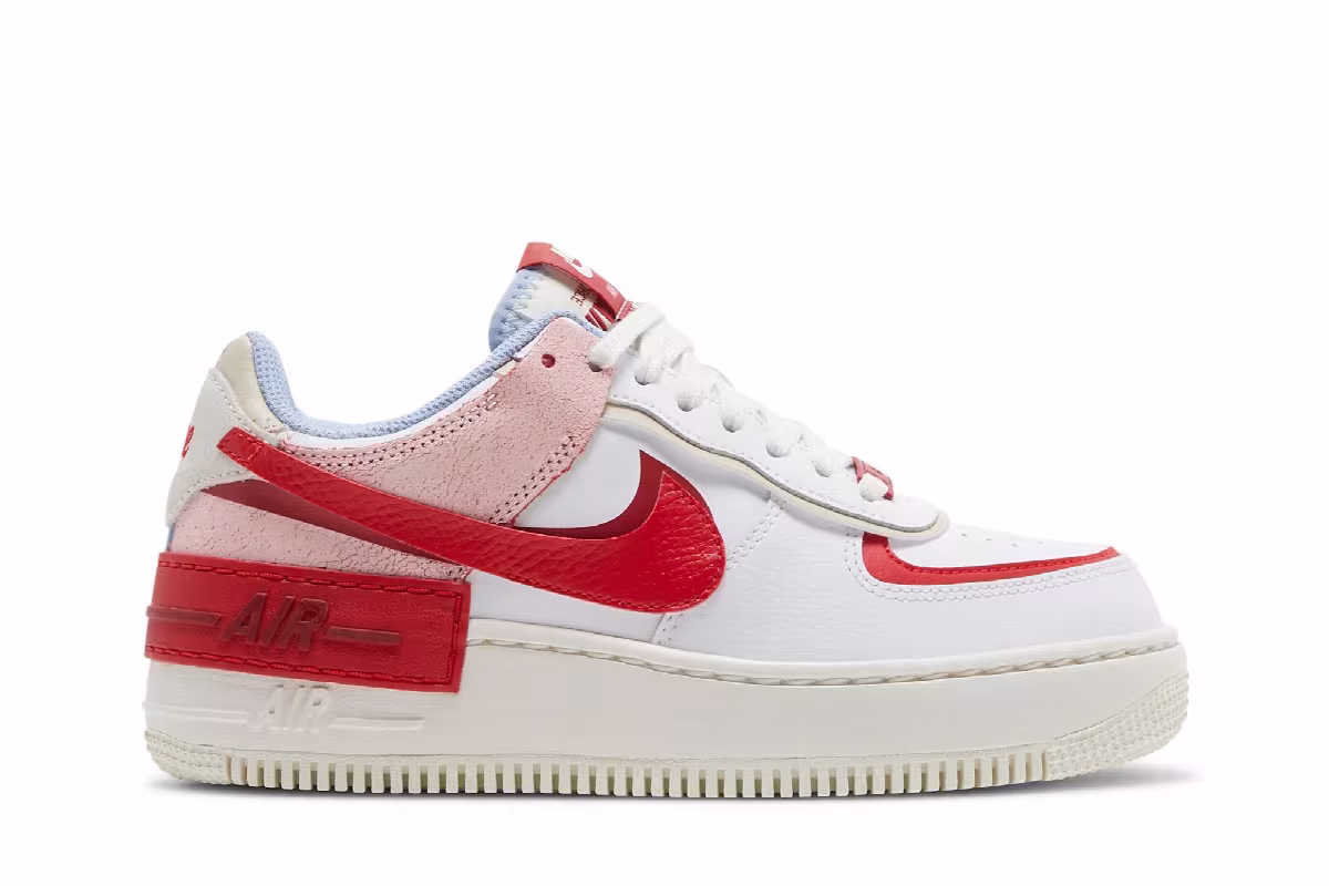 Nike Women's Air Force 1 Shadow Cracked Leather, view 2
