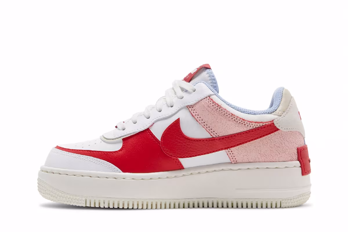 Nike Women's Air Force 1 Shadow Cracked Leather, view 4