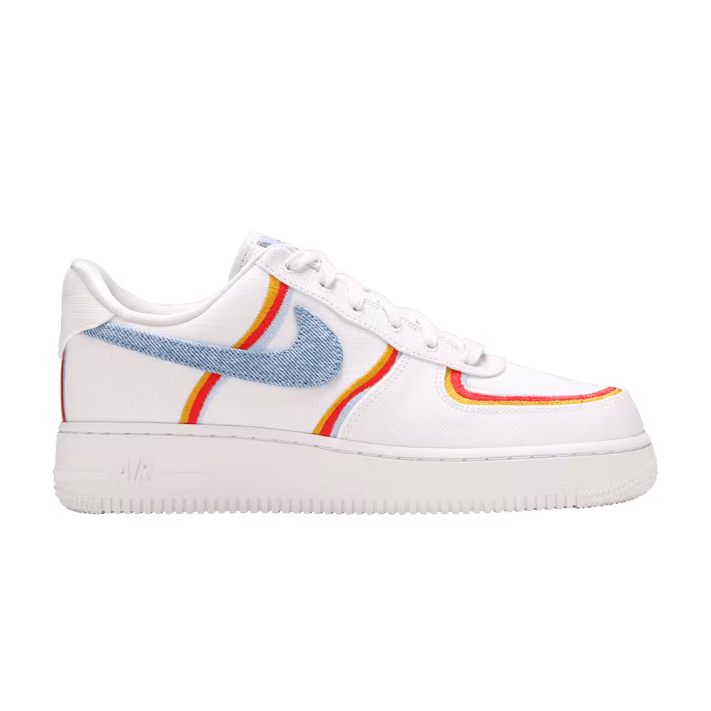 Nike Women's Air Force 1 Low Sail Denim Swoosh