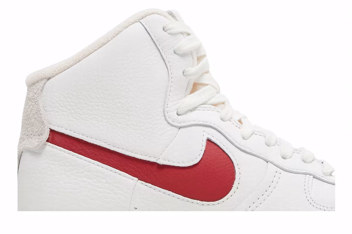 Nike Women's Air Force 1 High Sculpt White Gym Red, view 3