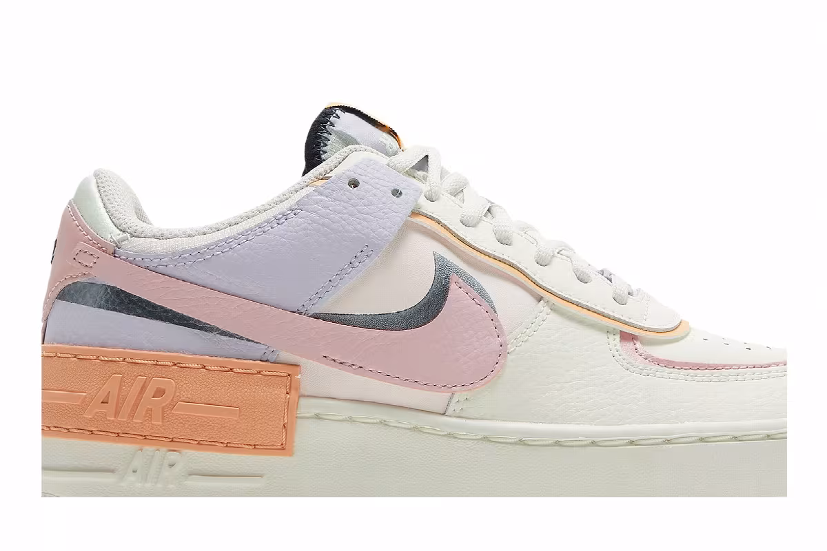 Nike Women's Air Force 1 Shadow Orange Chalk Pink Glaze, view 3