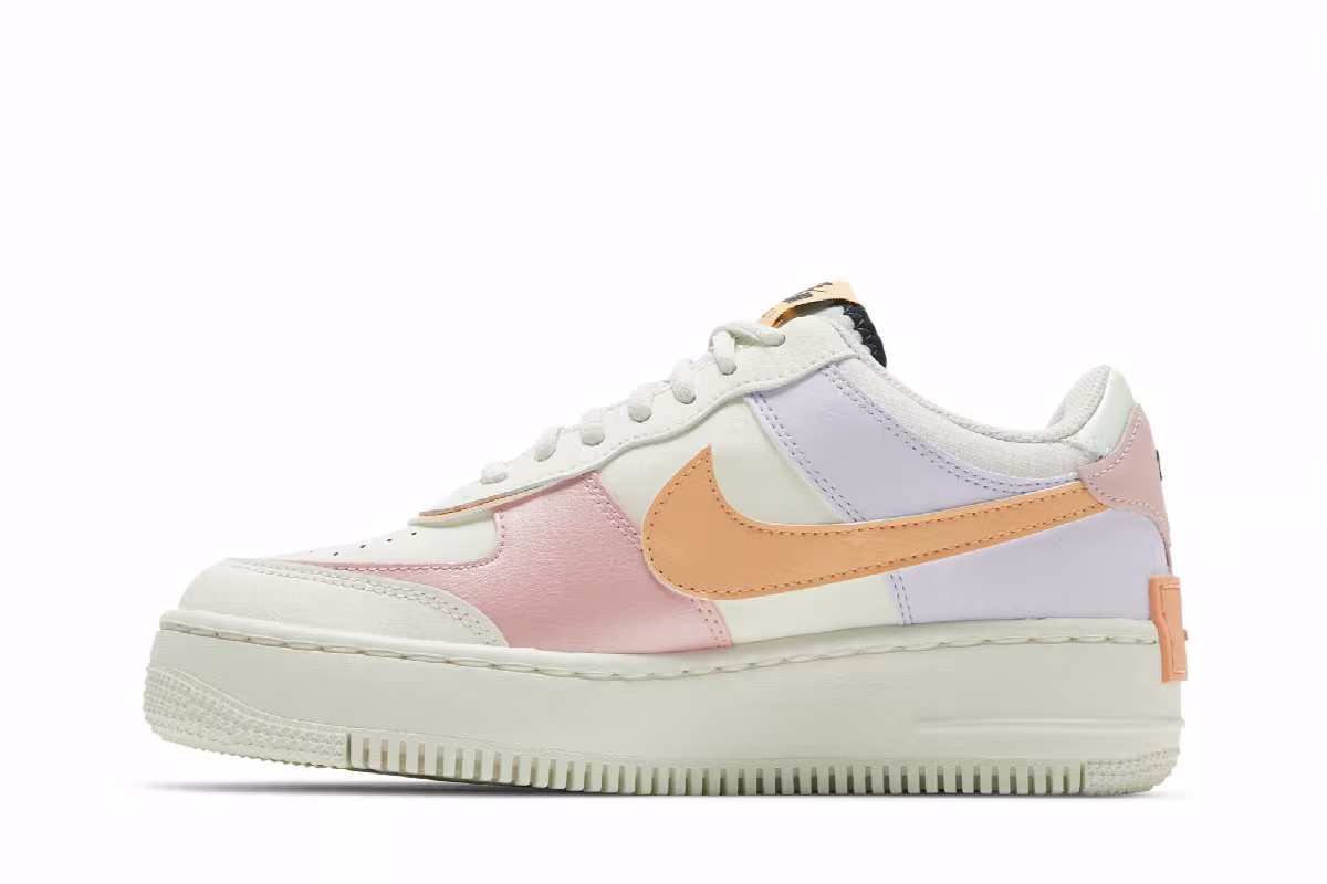 Nike Women's Air Force 1 Shadow Orange Chalk Pink Glaze, view 4