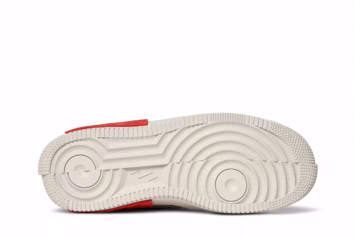 Nike Women's Air Force 1 Fontanka Pearl White University Red, view 5