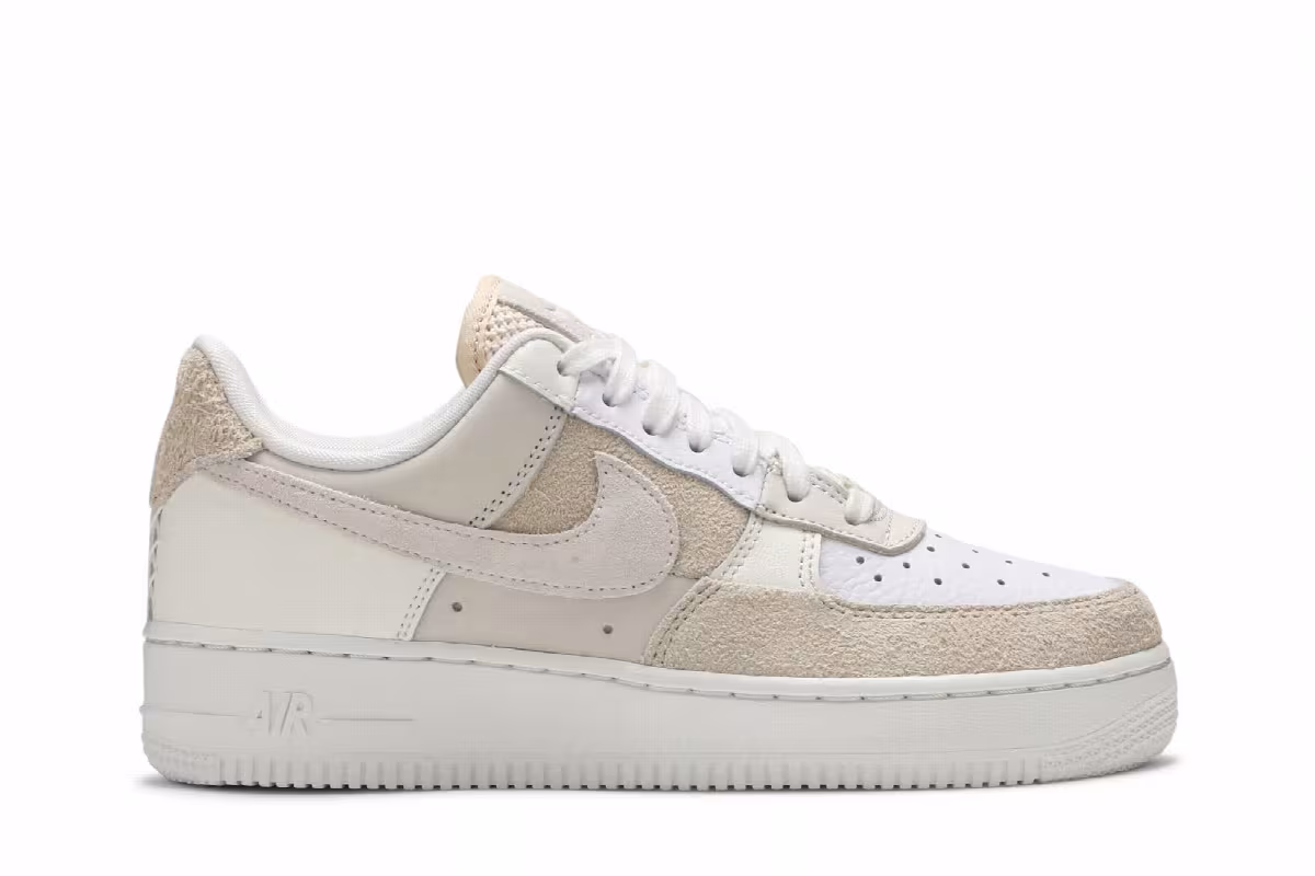 Nike Women's Air Force 1 Coconut Milk Patchwork, view 2