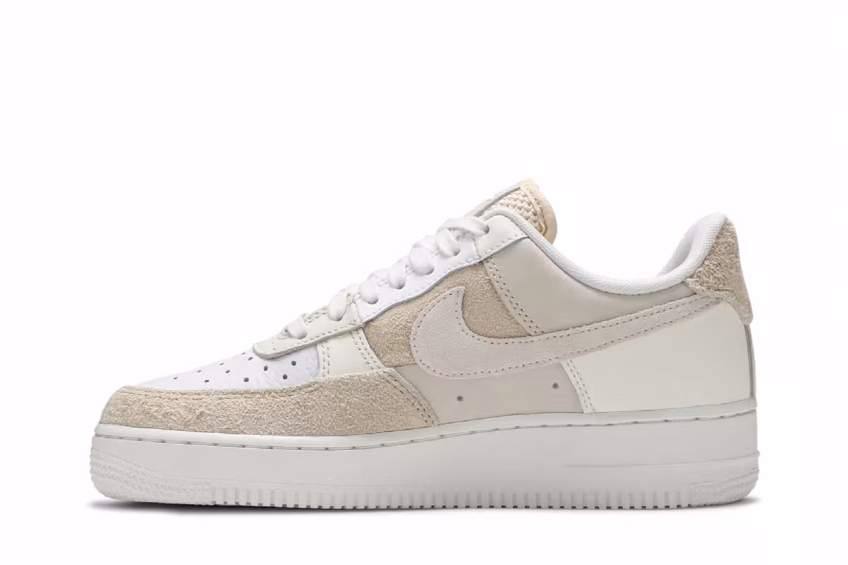 Nike Women's Air Force 1 Coconut Milk Patchwork, view 4