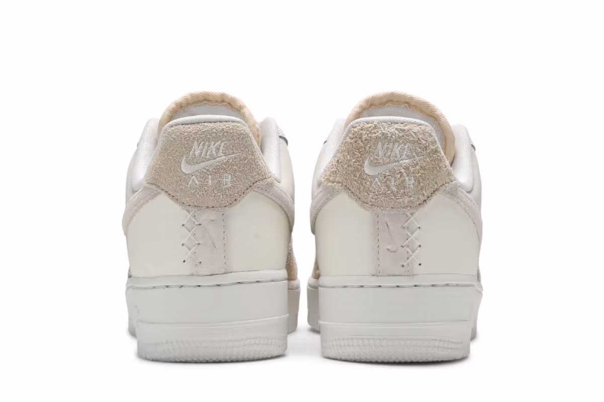 Nike Women's Air Force 1 Coconut Milk Patchwork, view 7