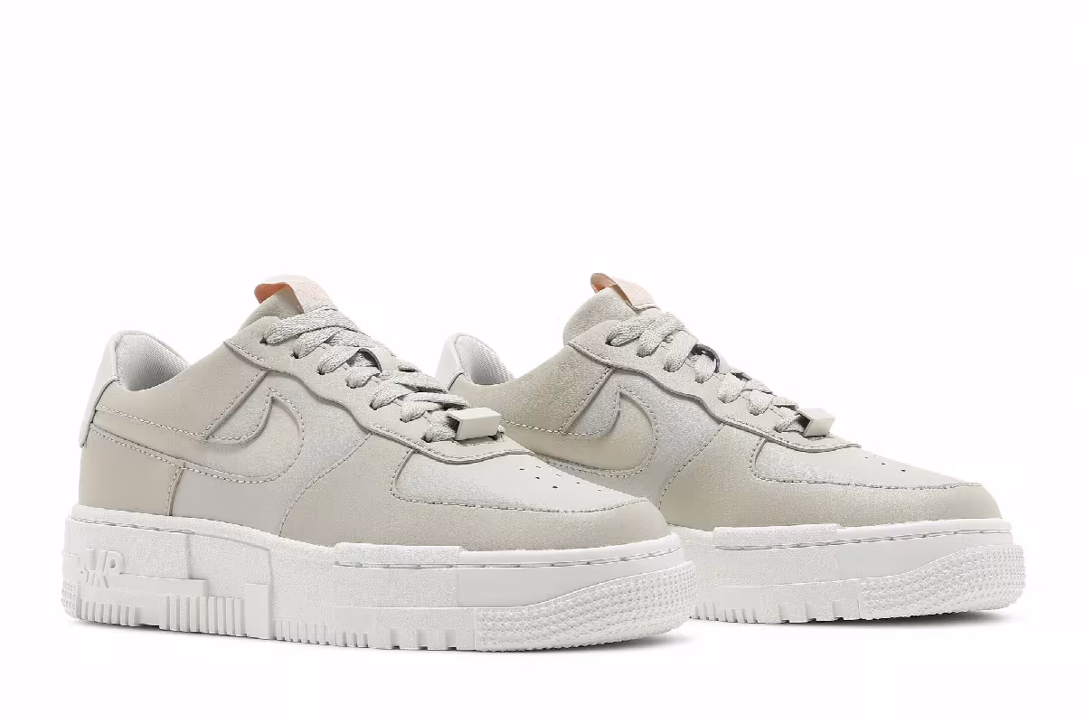Nike Women's Air Force 1 Pixel Light Stone, view 9