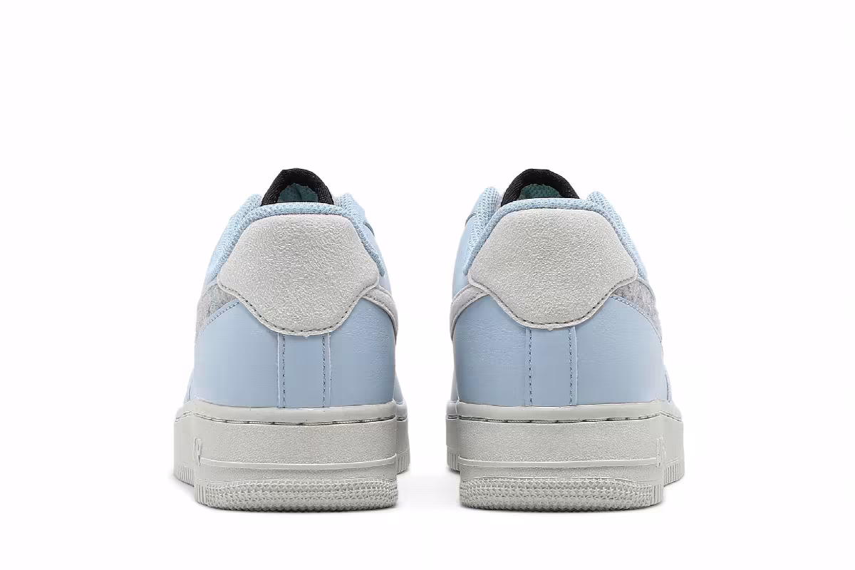 Nike Women's Air Force 1 Recycled Wool Pack - Light Armory Blue, view 7