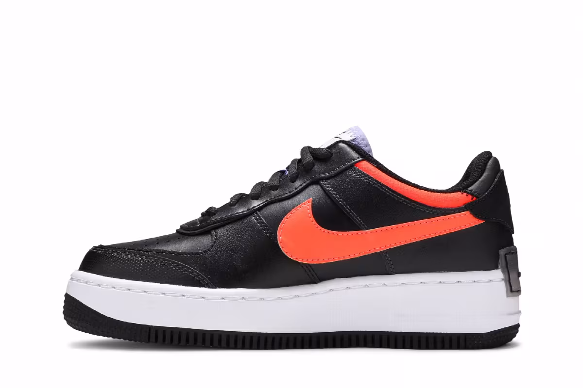 Nike Women's Air Force 1 Shadow SE Pixel Swoosh - Off Noir, view 4