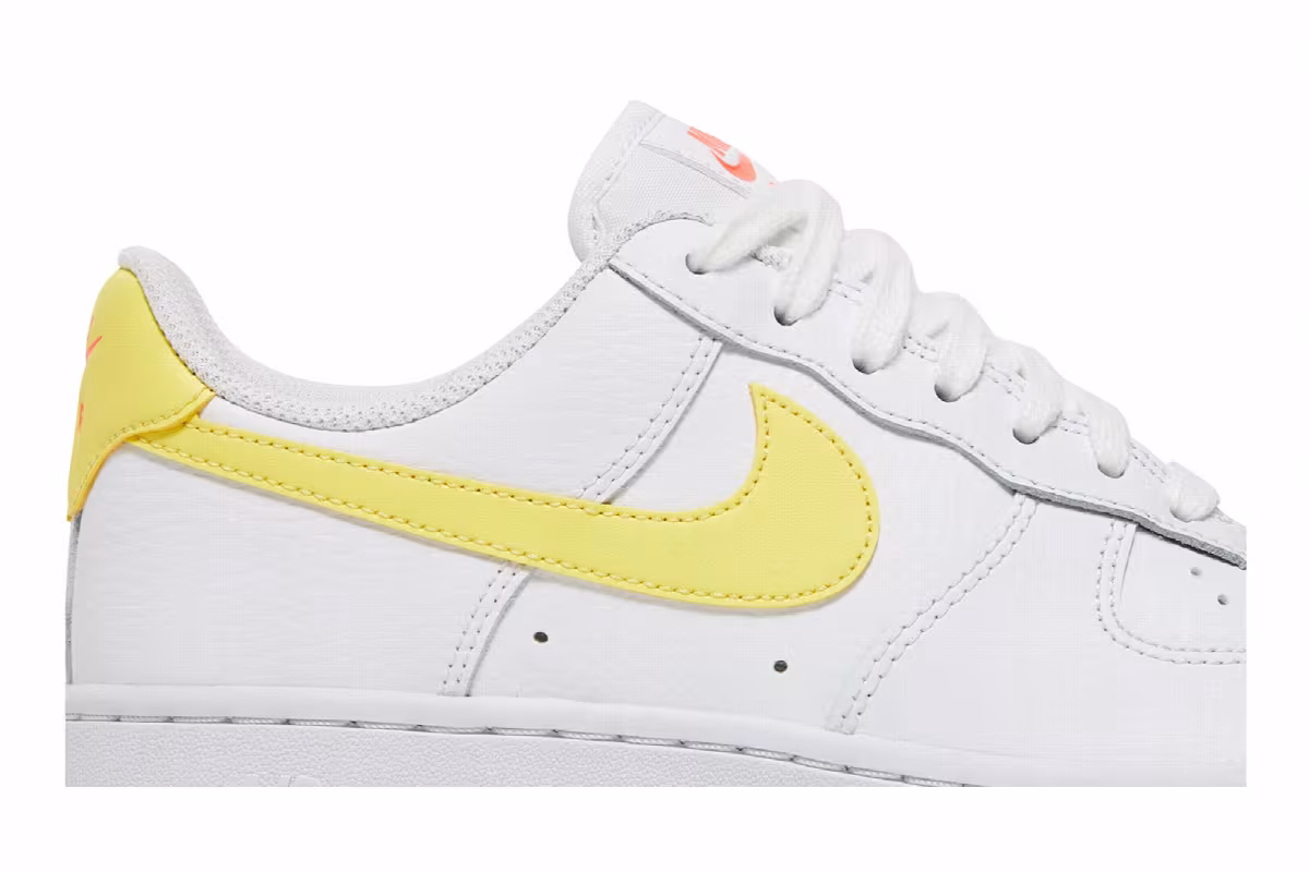Nike Women's Air Force 1 White Light Citron, view 3