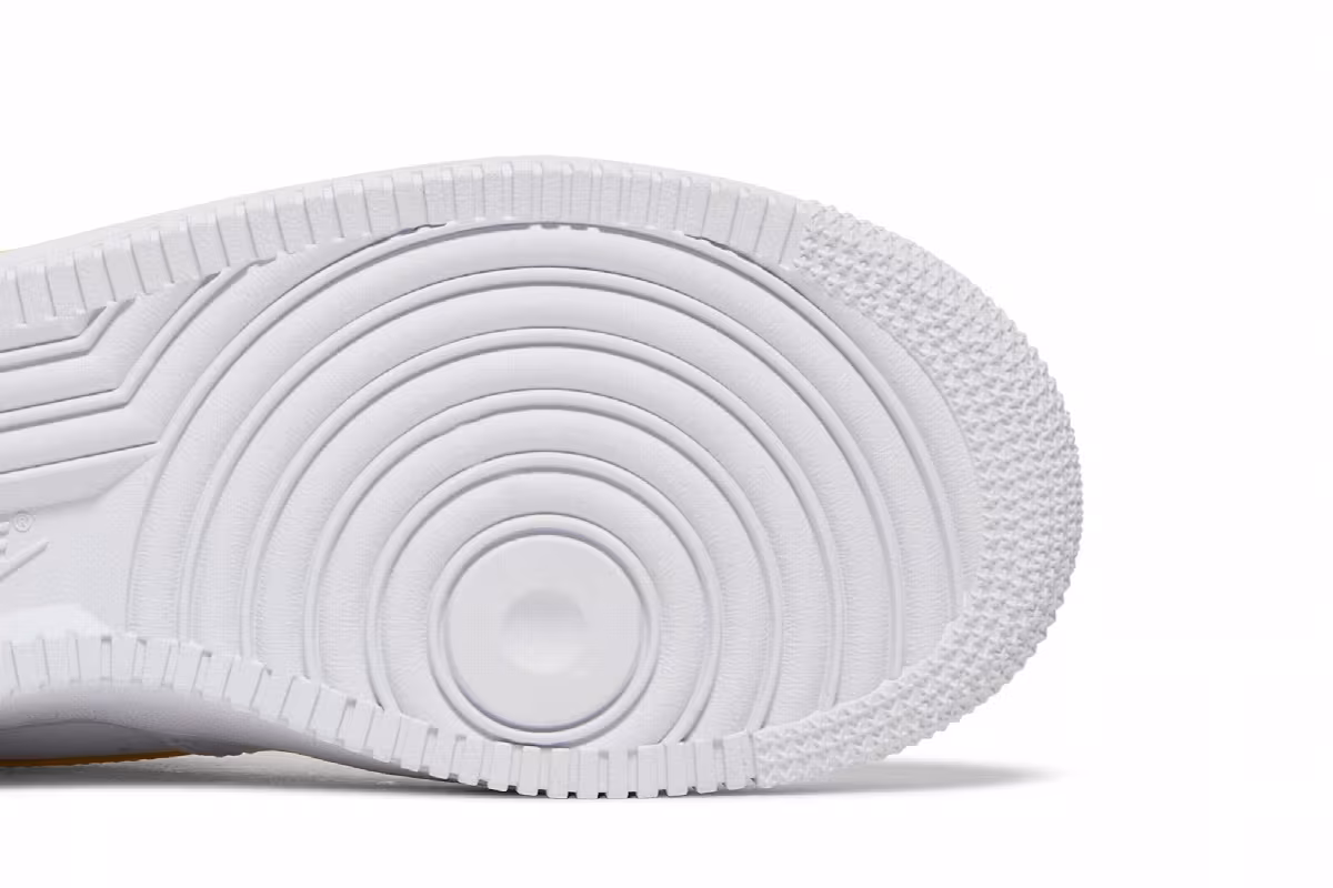 Nike Women's Air Force 1 White Light Citron, view 6