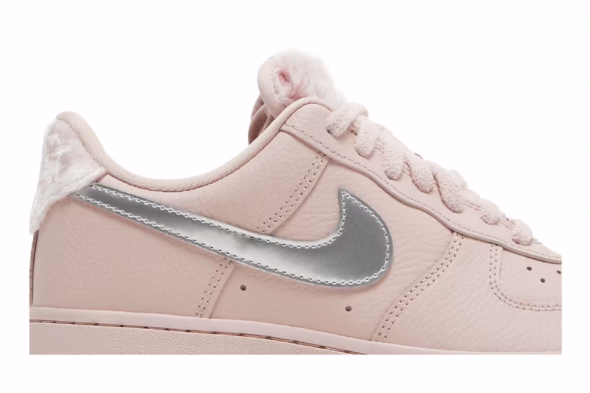 Nike Women's Air Force 1 Faux Sherpa Fur, view 3