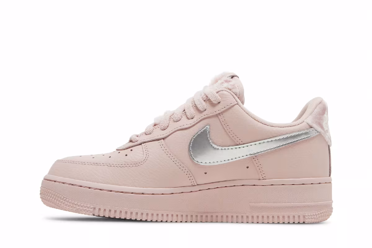 Nike Women's Air Force 1 Faux Sherpa Fur, view 4