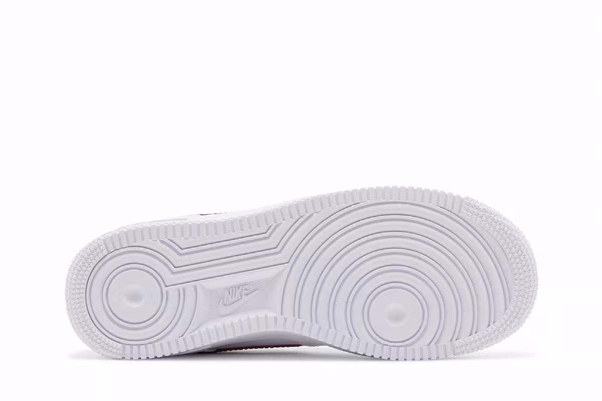 Nike Women's Air Force 1 Essential Low White Gym Red, view 5