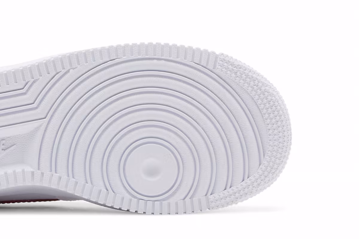 Nike Women's Air Force 1 Essential Low White Gym Red, view 6