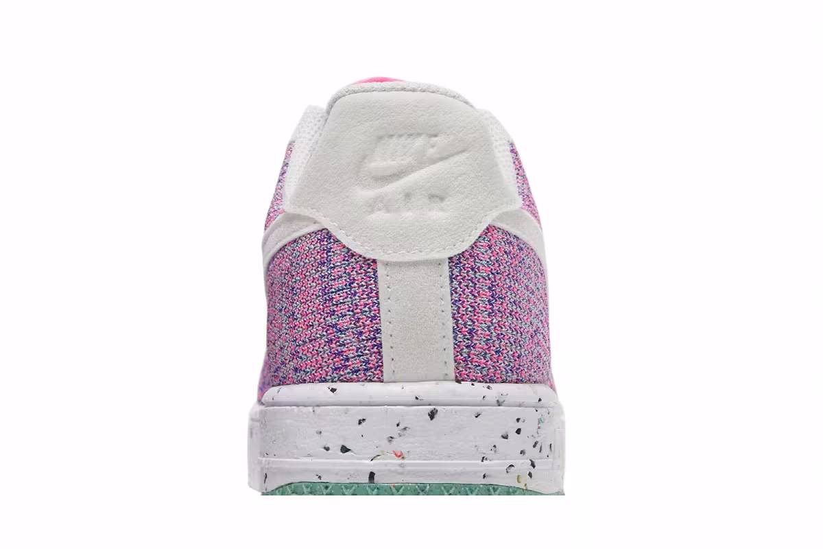 Nike Women's Air Force 1 Crater Flyknit Fuchsia Glow, view 8