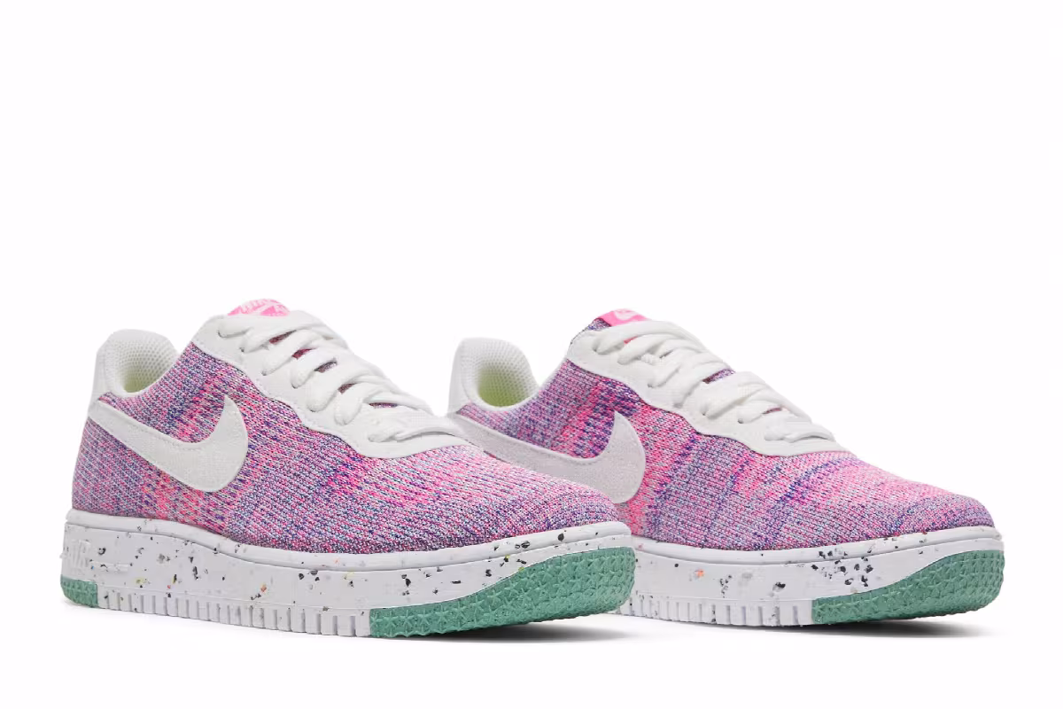Nike Women's Air Force 1 Crater Flyknit Fuchsia Glow, view 9