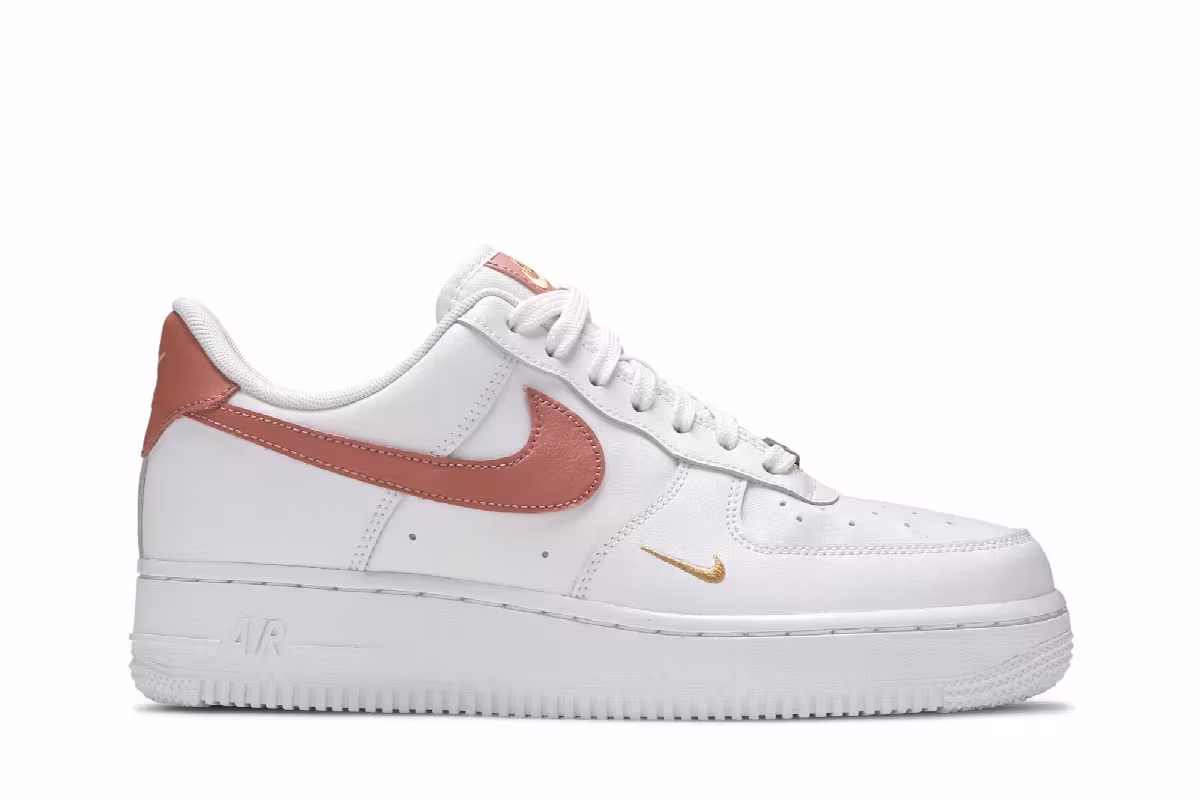 Nike Women's Air Force 1 White Rust Pink, view 2