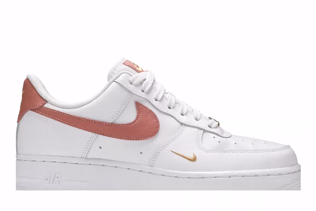Nike Women's Air Force 1 White Rust Pink, view 3