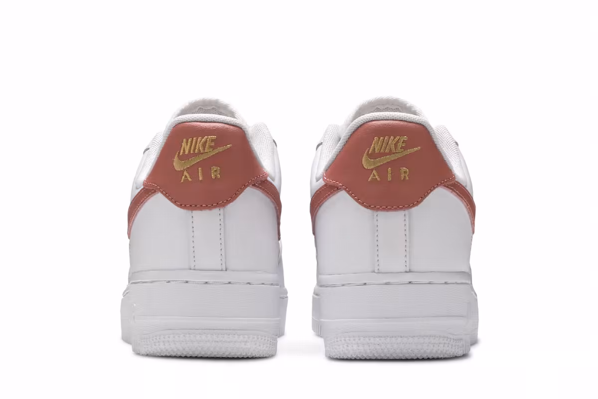 Nike Women's Air Force 1 White Rust Pink, view 7
