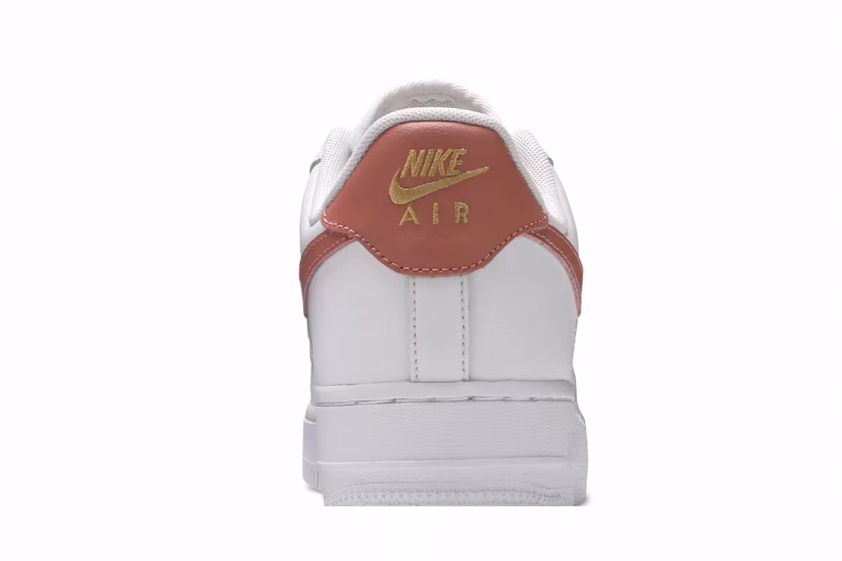 Nike Women's Air Force 1 White Rust Pink, view 8