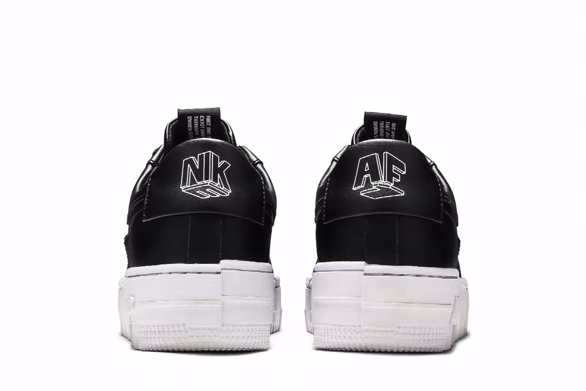 Nike Women's Air Force 1 Pixel Black, view 7