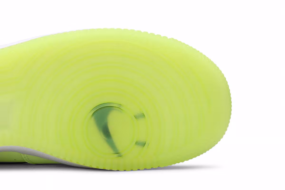 Nike Women's Air Force 1 Barely Volt, view 6
