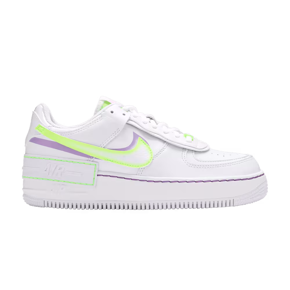 Nike Women's Air Force 1 Shadow White Electric Green