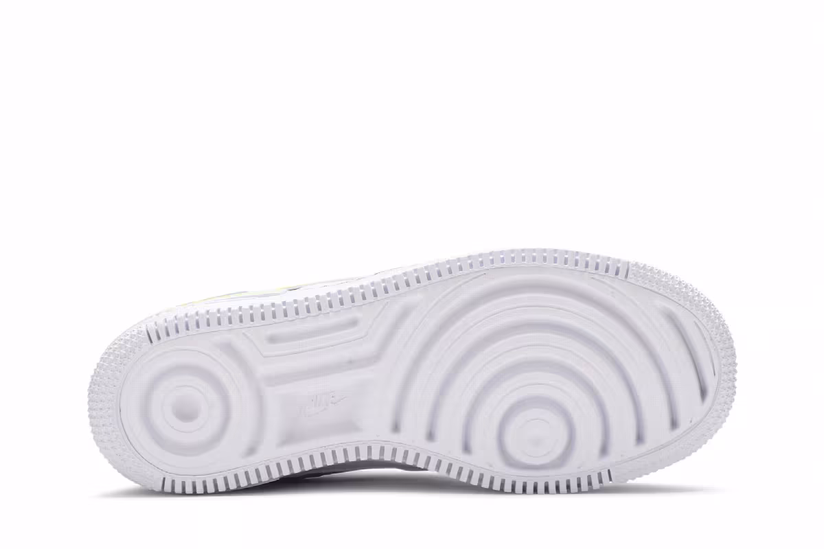 Nike Women's Air Force 1 Shadow White Electric Green, view 5