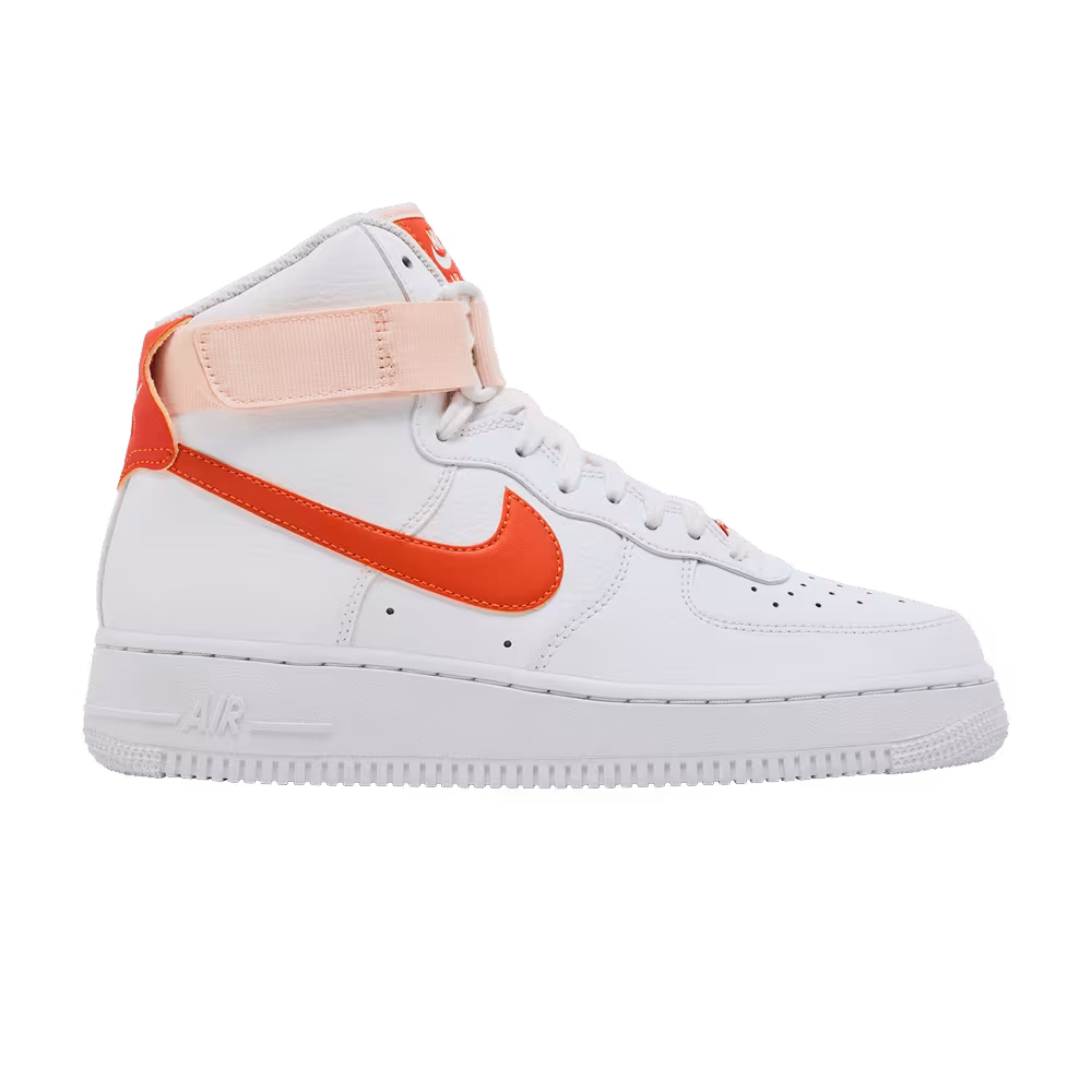 Nike Women's Air Force 1 High White Orange Pearl
