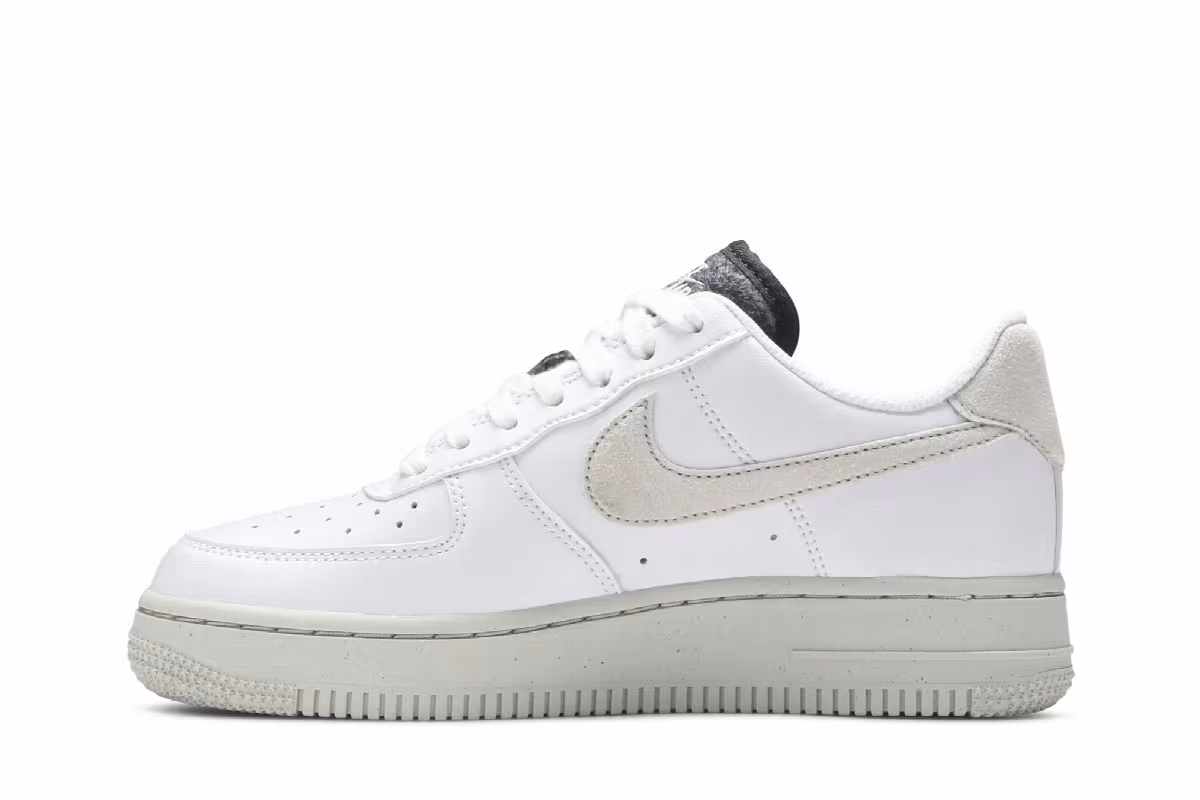 Nike Women's Air Force 1 Recycled Wool Pack - White Black, view 4