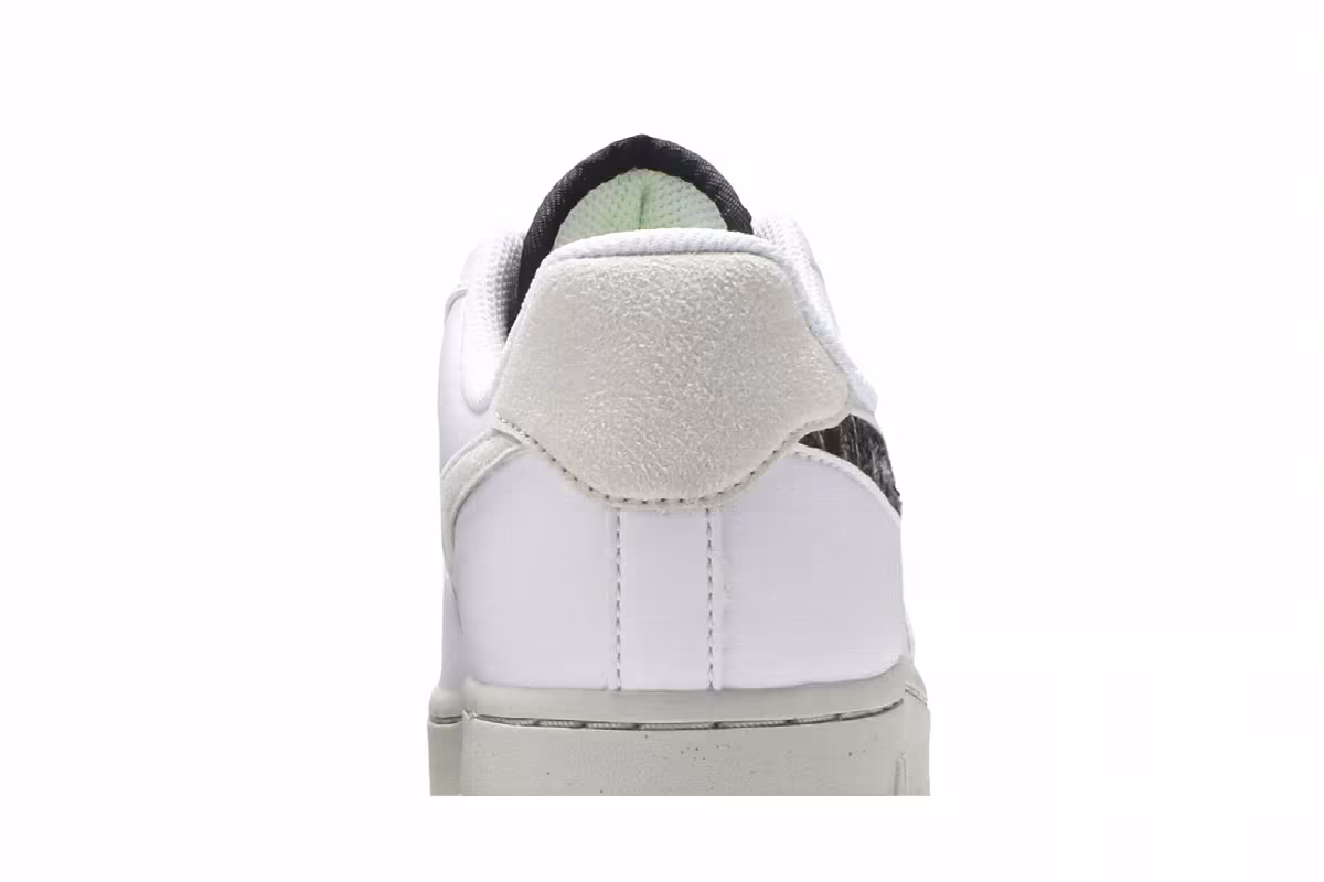 Nike Women's Air Force 1 Recycled Wool Pack - White Black, view 8