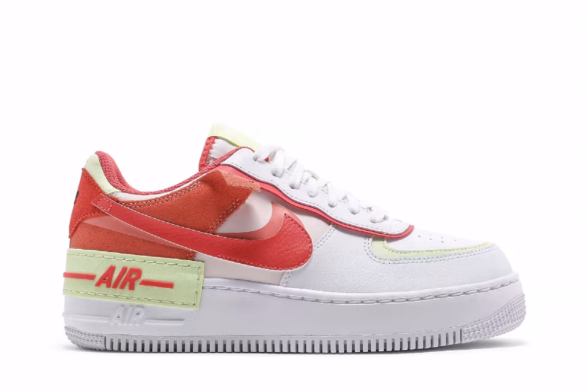 Nike Women's Air Force 1 Shadow White Magic Ember, view 2